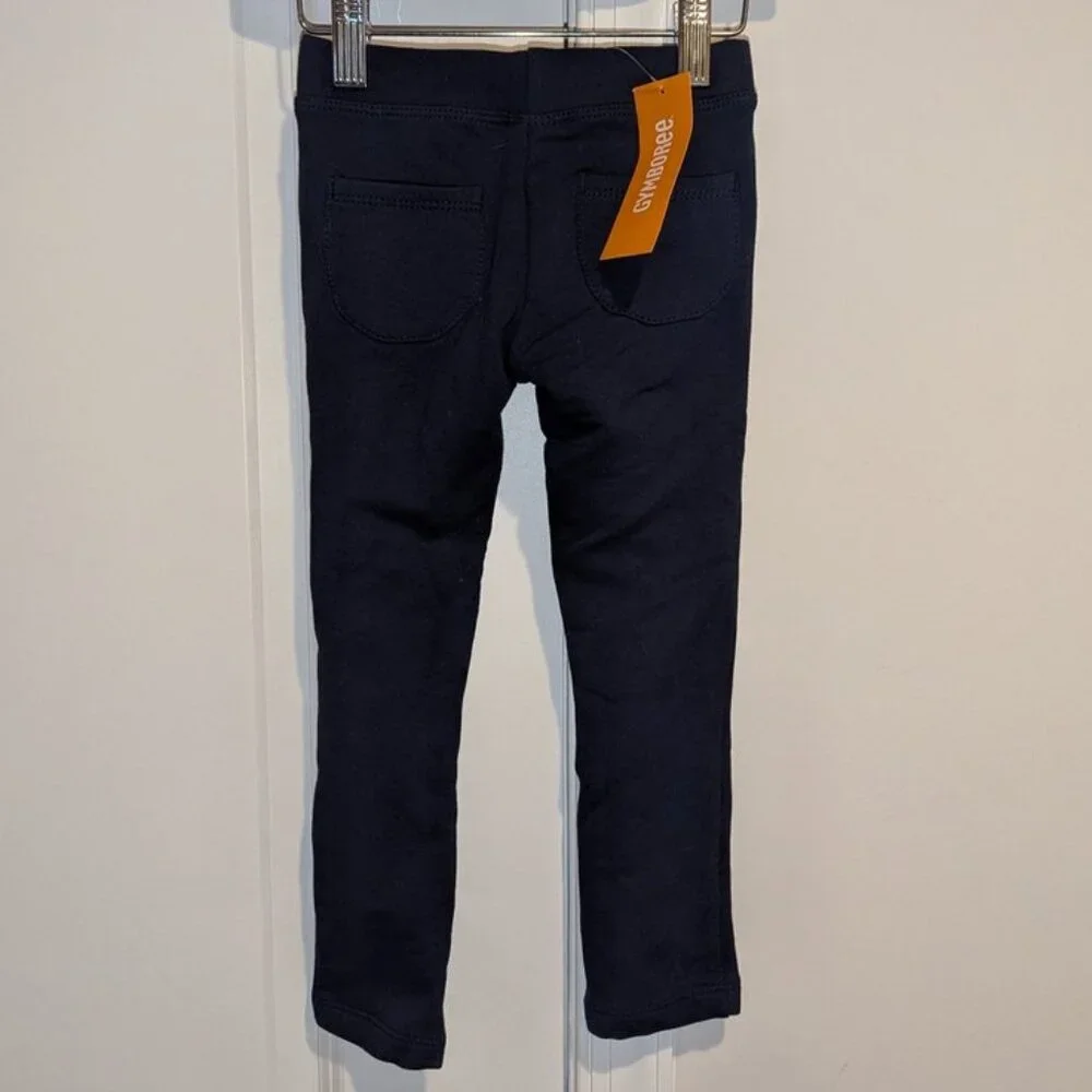 NEW Gymboree Navy Solid Elastic Waist Pull On Jeggings Leggings Pants Stretchy 3
